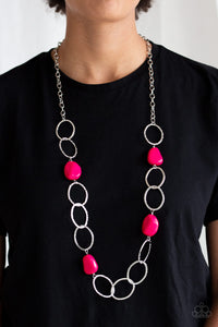 Modern Day Malibu Necklace - Pink