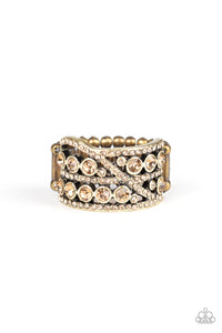 Elegant Effervescence Ring - Brass