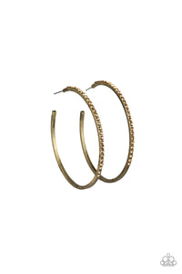 Trending Twinkle Hoop Earrings - Brass