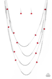 Open For Opulence Necklace - Red