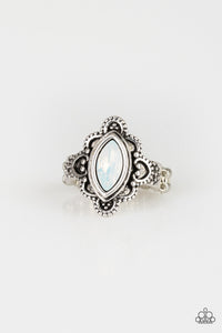 Glass Half-COLORFUL Ring - White