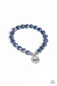 FAITH it, Til You Make It Bracelet - Blue