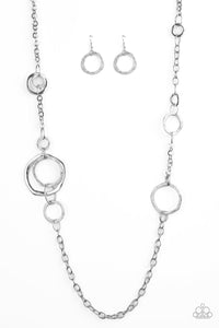 Amped Up Metallics Necklaces - Silver