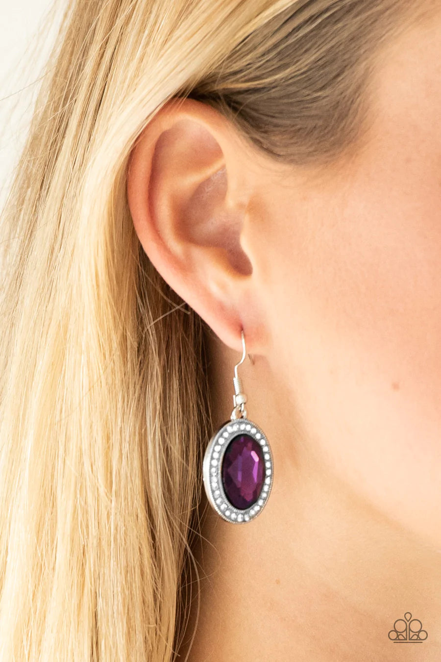 Only FAME In Town Earrings - Purple